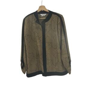 Misook Snap Button Jacket Sz L